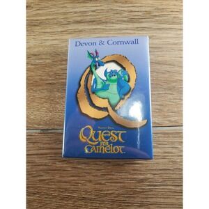 Vintage 1998 Warner Bros Quest For Camelot Devon & Cornwall Promotional Pin